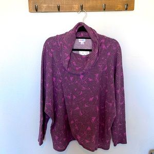 Lula row medium Kristen sweater purple pink camo